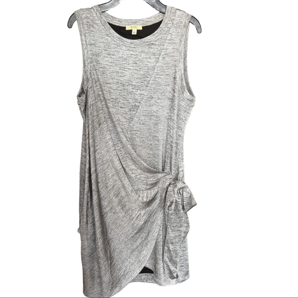 Kori America Stretch Front Tie Dress - Small